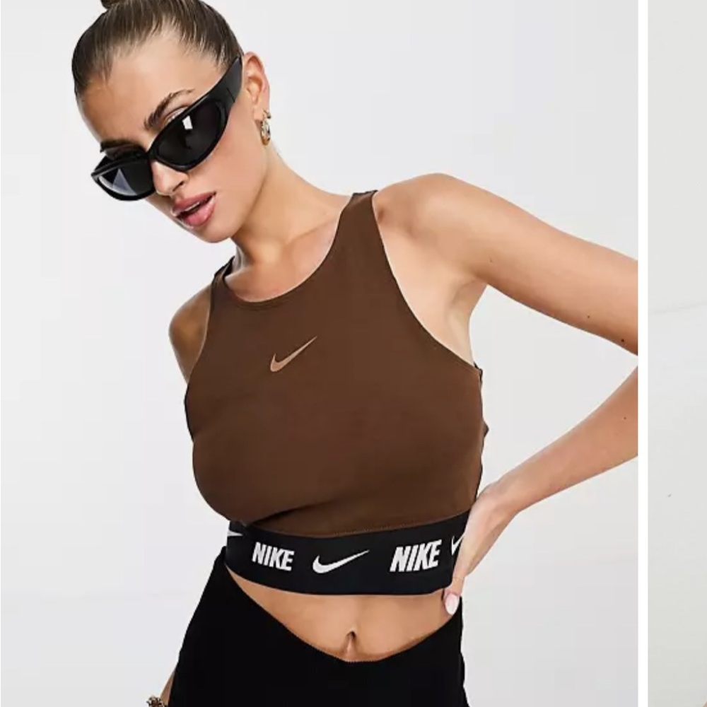 Nike brown crop top